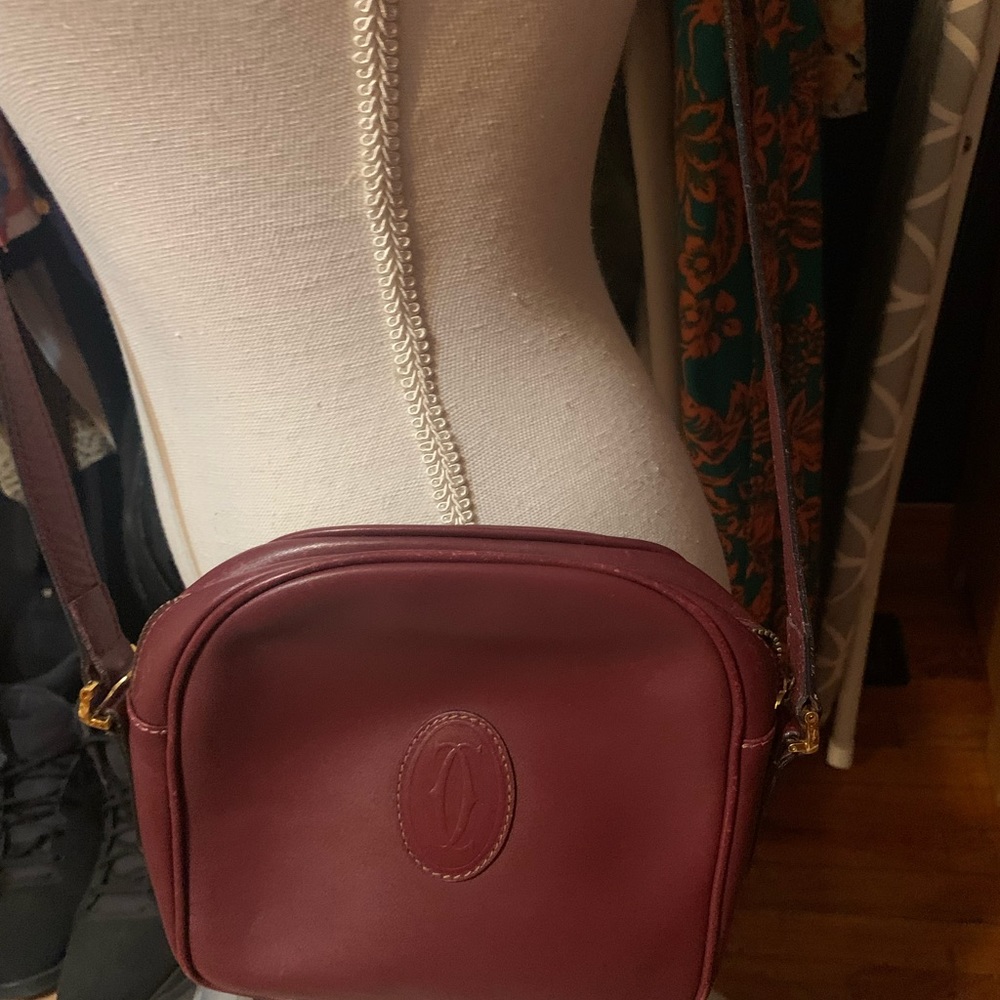 Authentic Cartier cross body bag